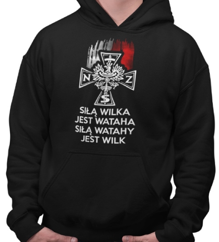 Bluza z kapturem SIŁĄ WILKA